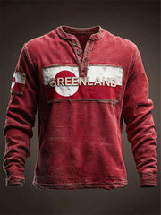 Men's Greenland Printed Casual T-Shirt