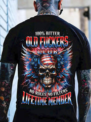 Men's Old Fuckers Club Printed Casual T-Shirt