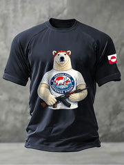 Men's Greenland Printed Casual T-Shirt