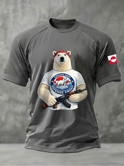 Men's Greenland Printed Casual T-Shirt