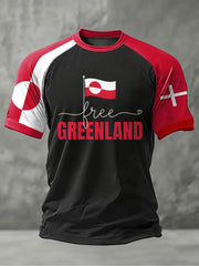 Men's Greenland Printed Casual T-Shirt