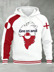 Men's Greenland Print Casual Hoodie