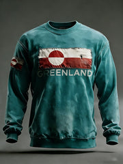 Men's Greenland Print Casual Sweatshirt