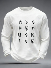 Men's Anti ICE Protest Rally Minnesota Waffle Long Sleeve T-Shirt