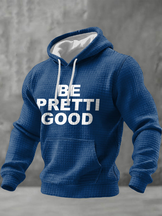 Men's Be Pretti Good Minneapolis Resist Checkered Cotton Hoodie