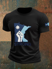 Men's Minnesota Strong Printed Casual T-Shirt