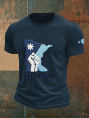 Men's Minnesota Strong Printed Casual T-Shirt
