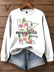 Women's Minnesota Strong Print Sweatshirt