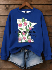 Women's Minnesota Strong Print Sweatshirt