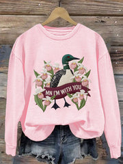 Women's Minnesota I'M With You Print sweatshirt