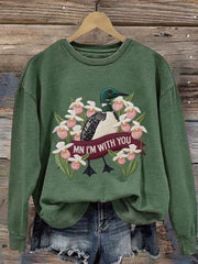 Women's Minnesota I'M With You Print sweatshirt