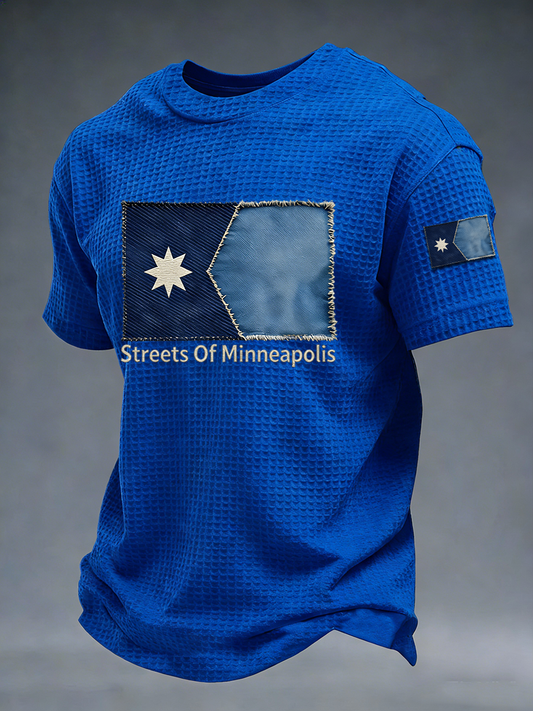 Men's Streets Of Minneapolis Waffle Casual Short Sleeve