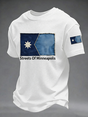 Men's Streets Of Minneapolis Waffle Casual Short Sleeve