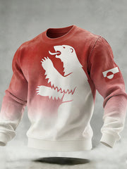 Men's Greenland Print Casual Sweatshirt