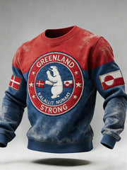 Men's Greenland Print Casual Sweatshirt