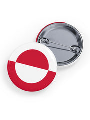 Greenland Flag Pattern Pin