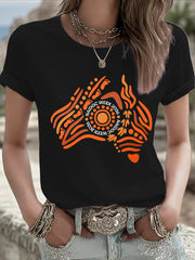 Women's AU 50 Years of Deadly NAIDOC Week Aboriginal Culture Printed T-Shirt