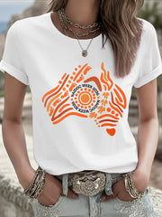 Women's AU 50 Years of Deadly NAIDOC Week Aboriginal Culture Printed T-Shirt