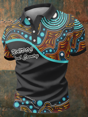 Men's AU 50 Years of Deadly NAIDOC Week Aboriginal Culture Printed polo shirt