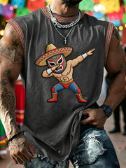 Men's Cinco de Mayo Printed Casual Vest