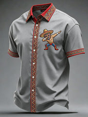 Men's Cinco de Mayo Printed Casual Shirt