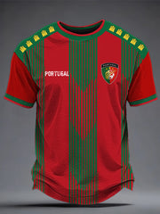Men's Portuguese Football Printed T-shirt