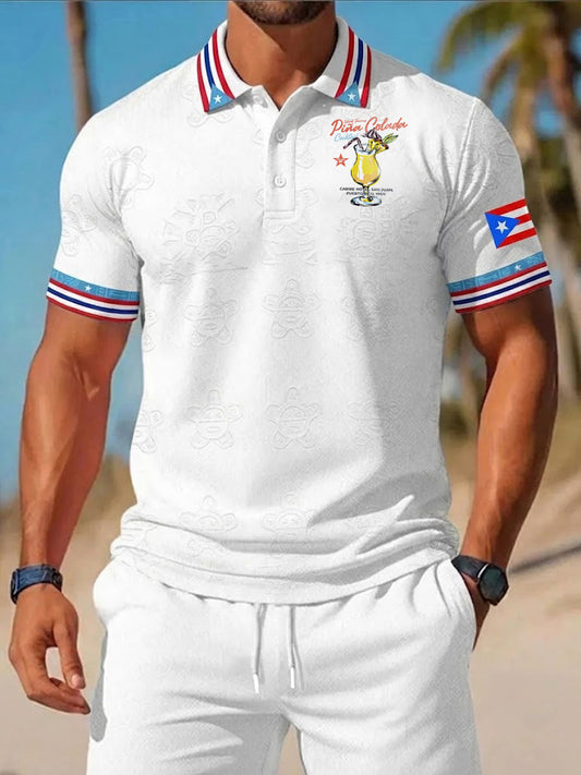 Men's Puerto Rico Piรฑa Colada Printed Shirt