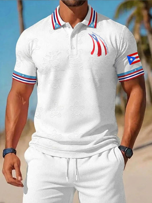 Men's National Puerto Rican Day Parade Printed Shirt