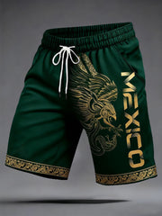Men's Mexican Soccer Print Casual Shorts