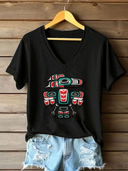 Women's Indigenous Totem Casual Sweatshirts