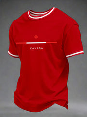 Men's Canada Print Casual T-Shirt
