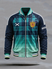 Men's UK Football Lover Scotland Printed Zip-Up Jacket