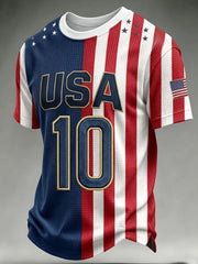 Men's USA Football Printed T-shirt