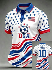 Men's USA Football Printed Shirt