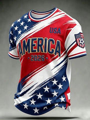 Men's USA Football Printed Waffle T-Shirt