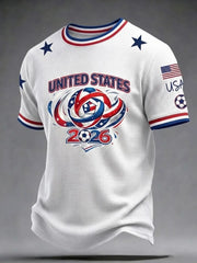 Men's USA Football Printed Waffle T-Shirt