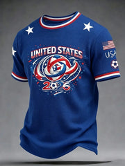 Men's USA Football Printed Waffle T-Shirt