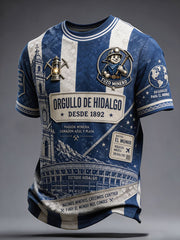 Men's Mexico Football Lover Tuzos Art Printed T-shirt