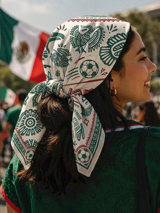 Unisex Mexico Football Lover Art Printed Bandana