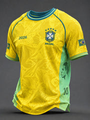 Men's Brazil No.10 Soccer King T-Shirts
