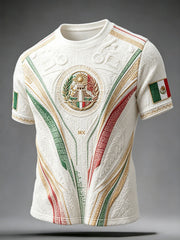 Men's Mexico Pride Art Printed T-shirt
