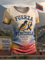 Women's Pray For Venezuela Print T-shirt
