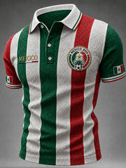Men's Mexico Football Lover Art Short Sleeve Top