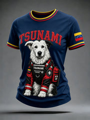 Women's Venezuela Hero Dog Tsunami Patriotic Dog Lover T-Shirt