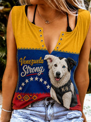 Women's Venezuela Hero Dog Tsunami Patriotic Dog Lover Vest