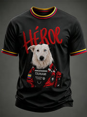 Men's Venezuela Hero Dog Tsunami Patriotic Dog Lover T-Shirt