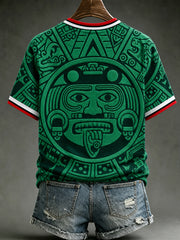 Women's Mexico Lover Art V-neck Short Sleeve T-shirt