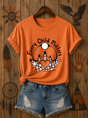 Women's Every Child Matters Printed Casual T-Shirt