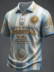 Men's 2026 Argentina Title Defense Commemorative polo shirt