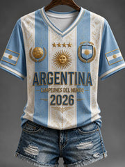 Women's 2026 Argentina Title Defense Commemorative T-shirt